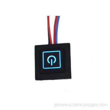 3.7v - 16.8v LED Switch Button For Heating Clothes , 3 Step